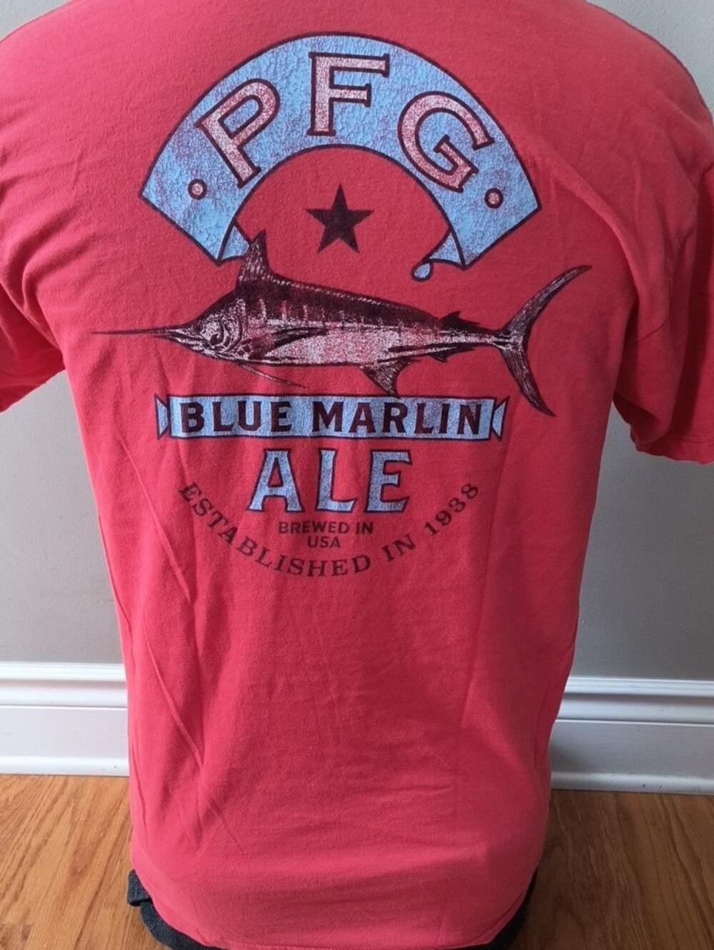 Columbia PFG Men's Short-Sleeve Crew T-Shirt, Orange, Size Large